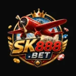 SK888.bet homepage showing VIP rewards, Aviator game, slot games, referral program, promotions, and mobile gaming dashboard.