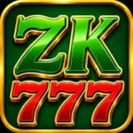 ZK777 Game online gaming platform interface displayed on a smartphone with colorful gaming elements and modern design.